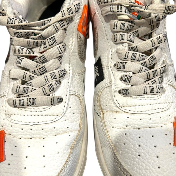 Nike Air Force 1 ’07 Just Do It AF1 White Black Orange Men’s 6.5 - Picture 10 of 12